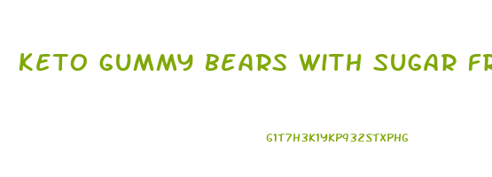 keto gummy bears with sugar free jello