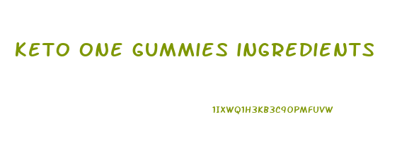 keto one gummies ingredients
