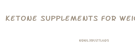 ketone supplements for weight loss