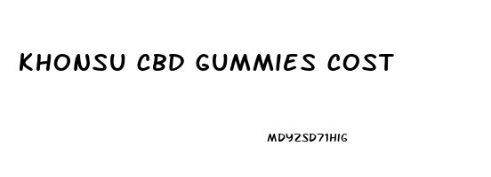 khonsu cbd gummies cost