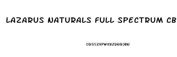 lazarus naturals full spectrum cbd gummies