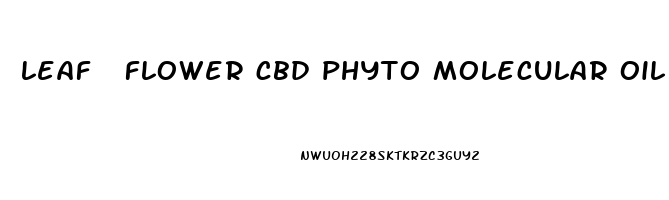 leaf  flower cbd phyto molecular oil reviews