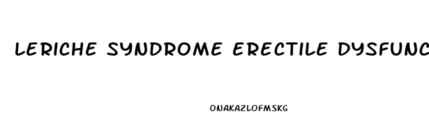 leriche syndrome erectile dysfunction