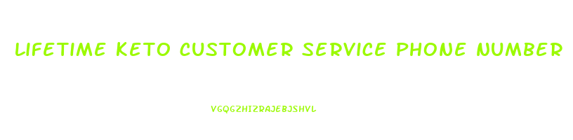 lifetime keto customer service phone number