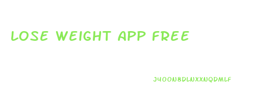 lose weight app free