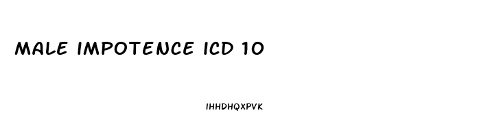 male impotence icd 10