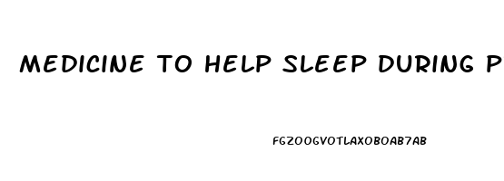 medicine to help sleep during pregnancy