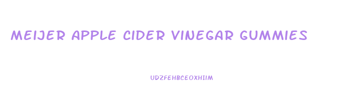 meijer apple cider vinegar gummies