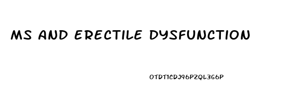 ms and erectile dysfunction