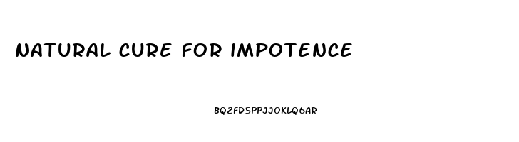 natural cure for impotence