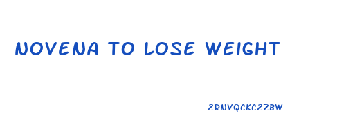 novena to lose weight