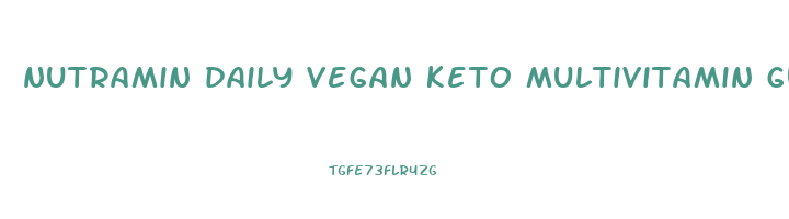 nutramin daily vegan keto multivitamin gummies