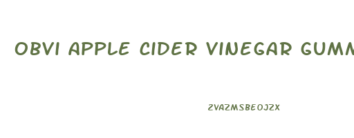 obvi apple cider vinegar gummies