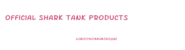 official shark tank products