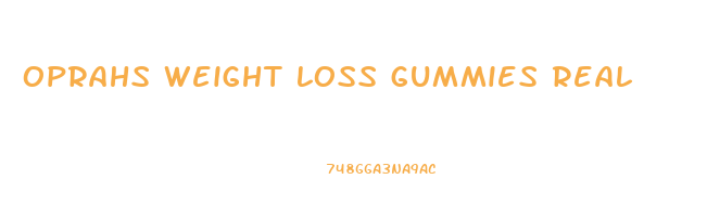 oprahs weight loss gummies real