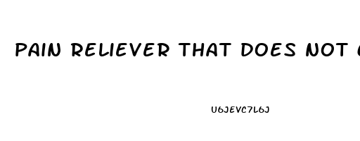 pain reliever that does not contain aspirin