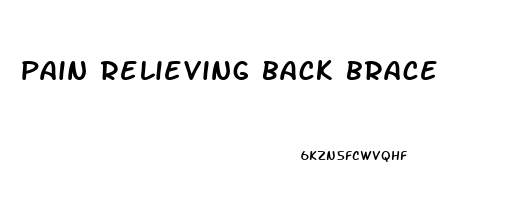 pain relieving back brace