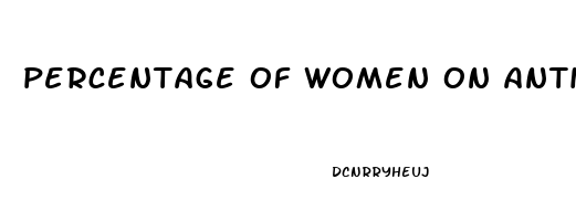 percentage of women on anti depressants