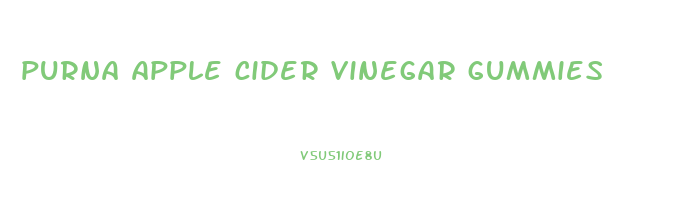 purna apple cider vinegar gummies