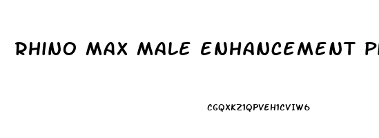 rhino max male enhancement pills