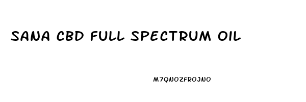 sana cbd full spectrum oil