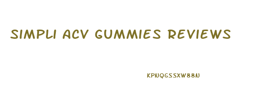 simpli acv gummies reviews