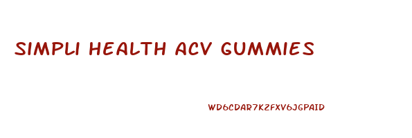 simpli health acv gummies