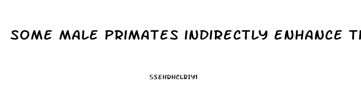 some male primates indirectly enhance their reproductive success by