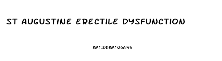 st augustine erectile dysfunction