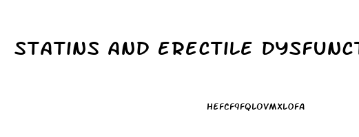 statins and erectile dysfunction 2023