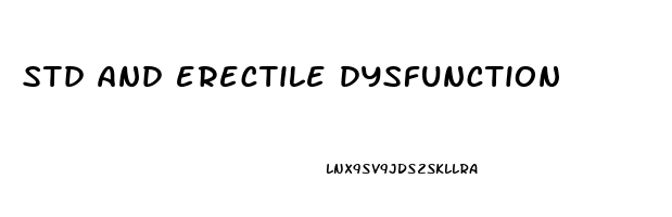 std and erectile dysfunction