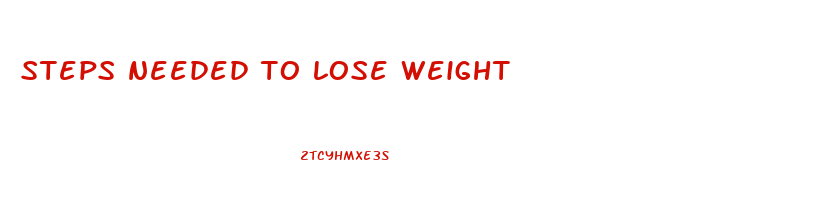 steps needed to lose weight
