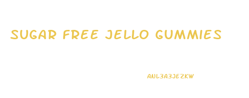 sugar free jello gummies