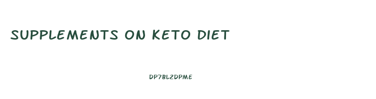 supplements on keto diet