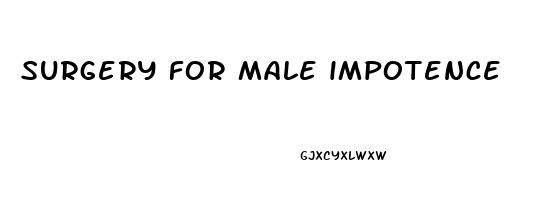 surgery for male impotence