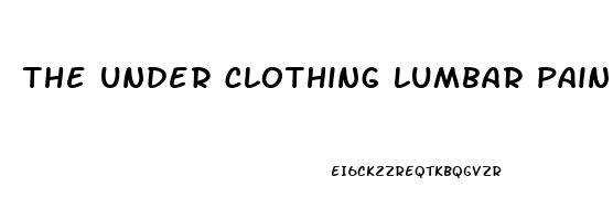 the under clothing lumbar pain relieving belt