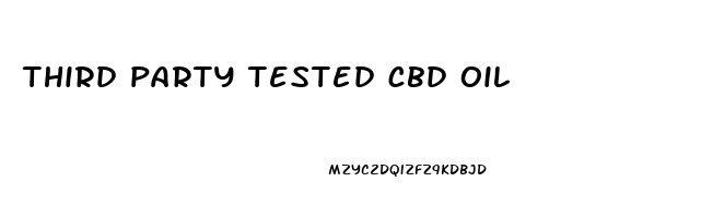 third party tested cbd oil