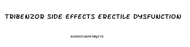 tribenzor side effects erectile dysfunction