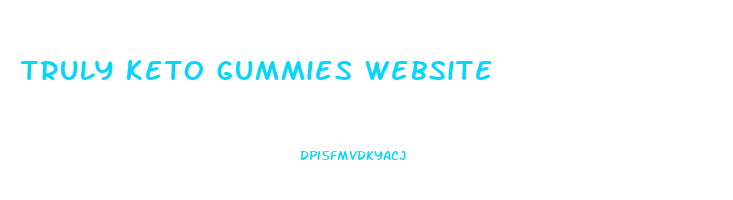 truly keto gummies website