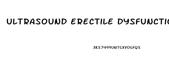 ultrasound erectile dysfunction treatment