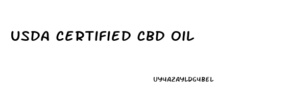 usda certified cbd oil