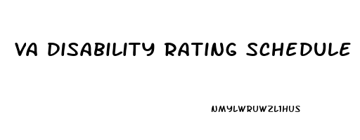 va disability rating schedule erectile dysfunction