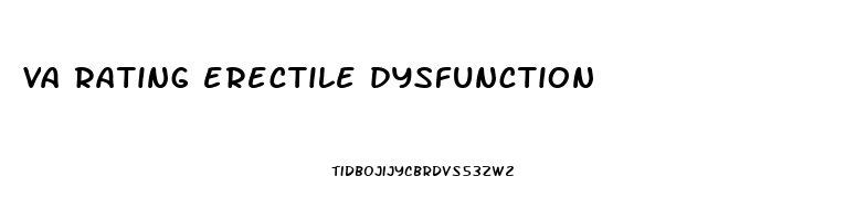 va rating erectile dysfunction