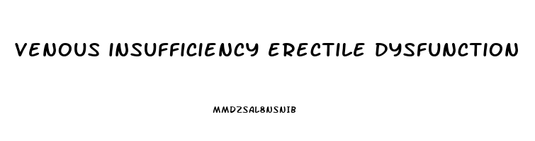 venous insufficiency erectile dysfunction