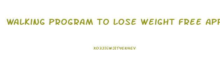 walking program to lose weight free app