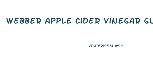 webber apple cider vinegar gummies