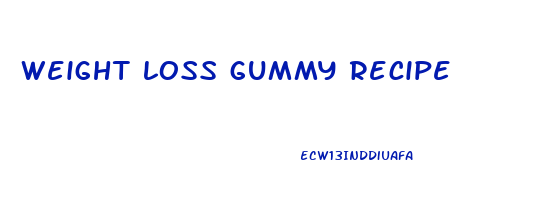 weight loss gummy recipe
