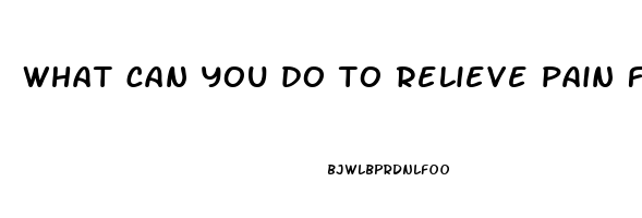 what can you do to relieve pain from carpal tunnel