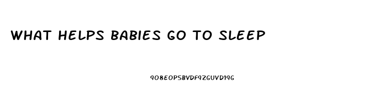 what helps babies go to sleep