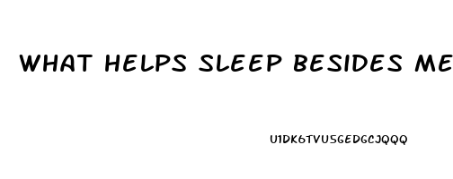 what helps sleep besides melatonin